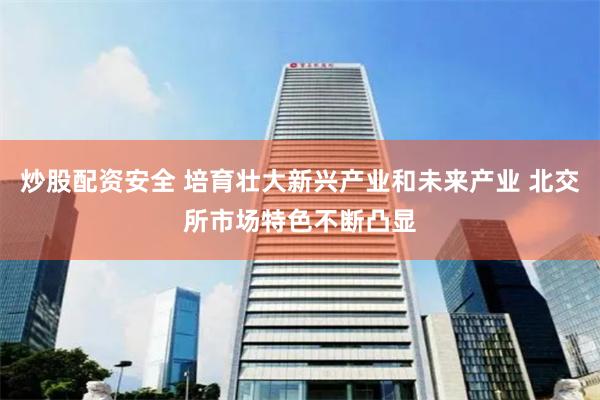 炒股配资安全 培育壮大新兴产业和未来产业 北交所市场特色不断凸显